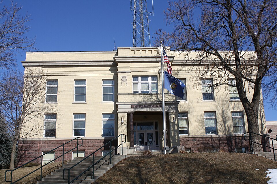 Photograph of Marquette County Courthouse and Marquette County Sheriff's Office and Jail