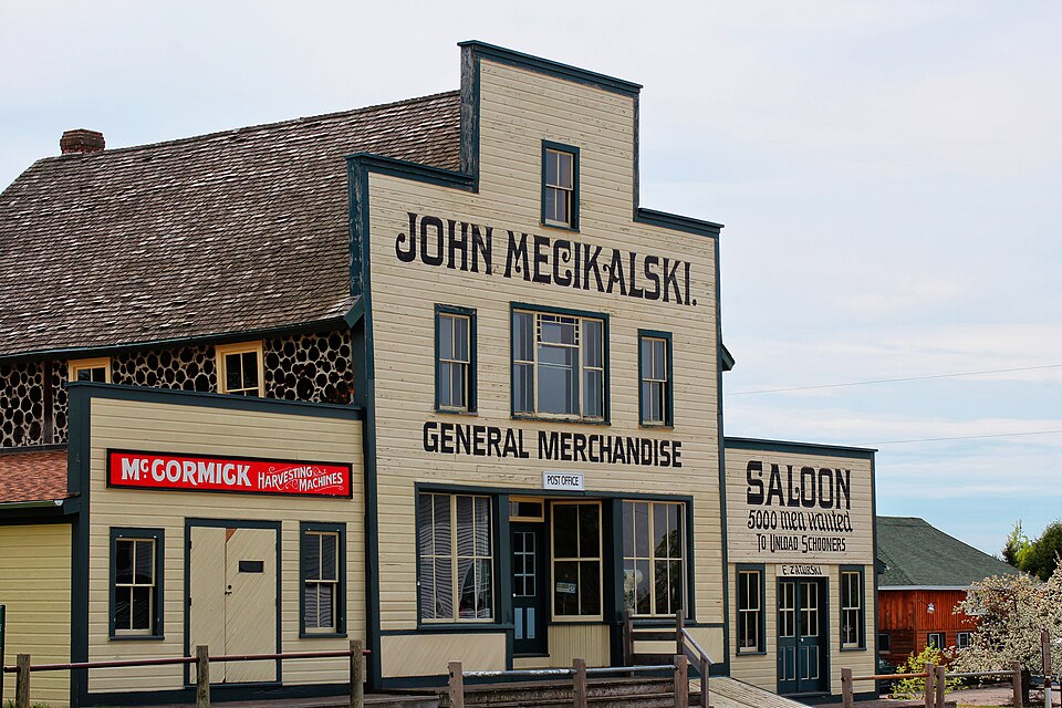Photograph of Mecikalski General Store, Saloon, and Boardinghouse