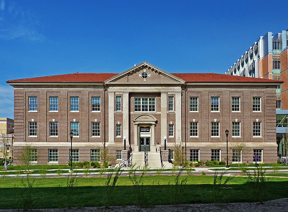 Photograph of DeLuca Biochemistry Building