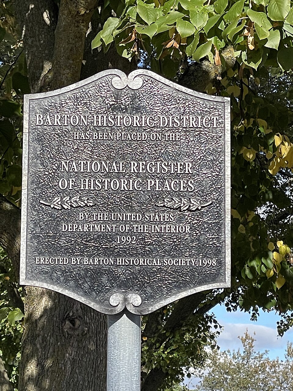 Photograph of Barton Historic District