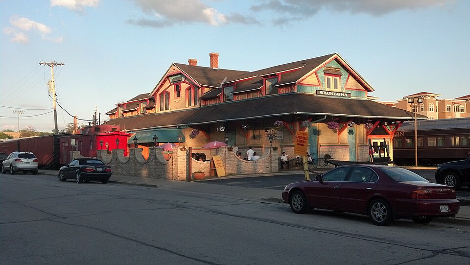 Photograph of Chicago and North Western Depot