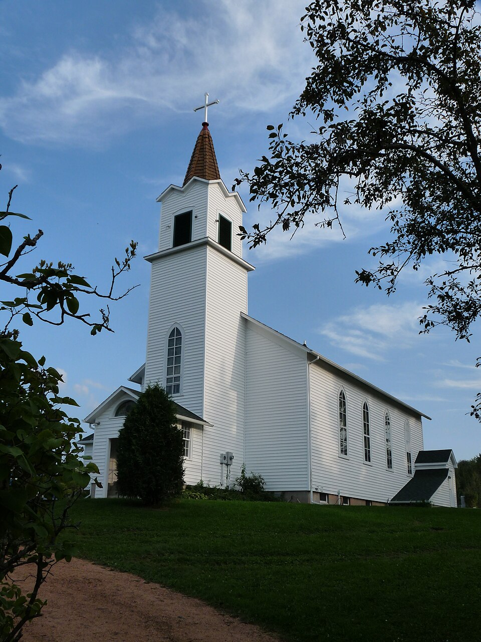 Photograph of Saint Ann's Catholic Church and Cemetery