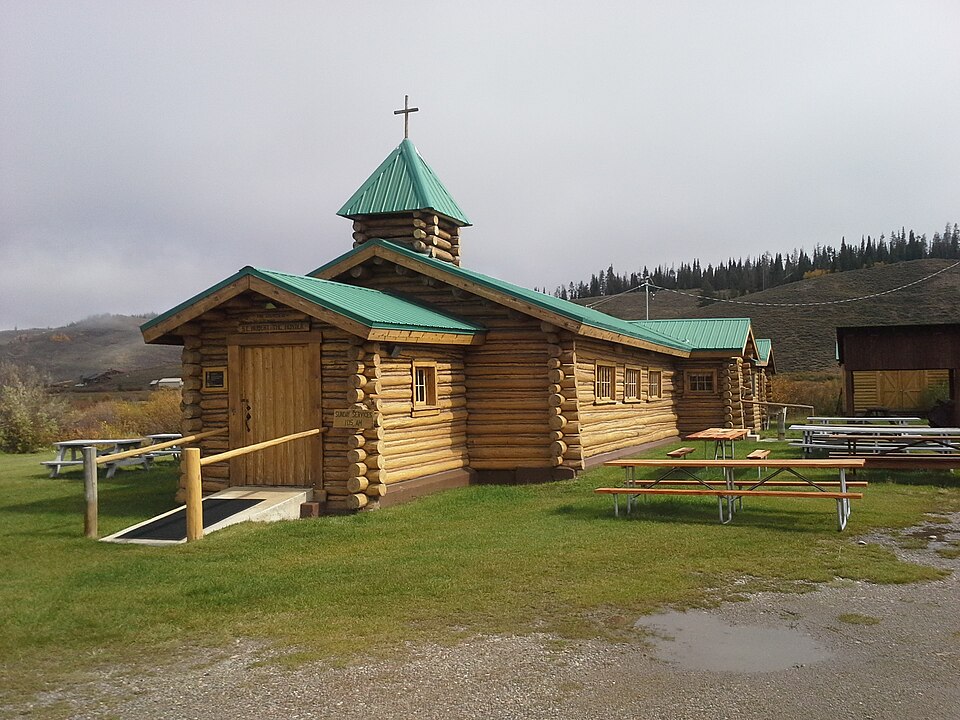 Photograph of Church of St. Hubert the Hunter and Library
