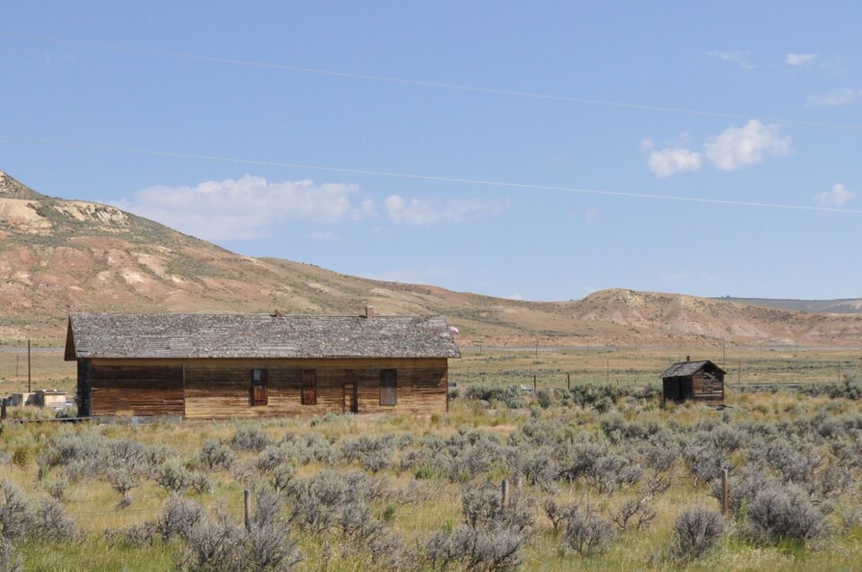 Photograph of Fossil Oregon Short Line Depot