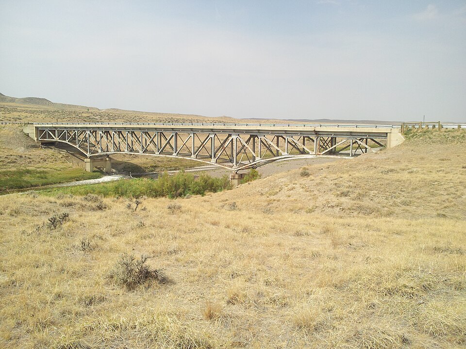 Photograph of AJX Bridge over South Fork and Powder River