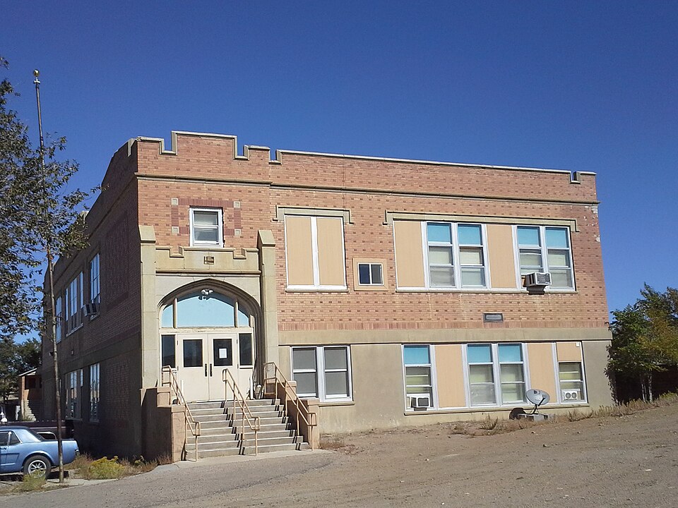 Photograph of Reliance School and Gymnasium