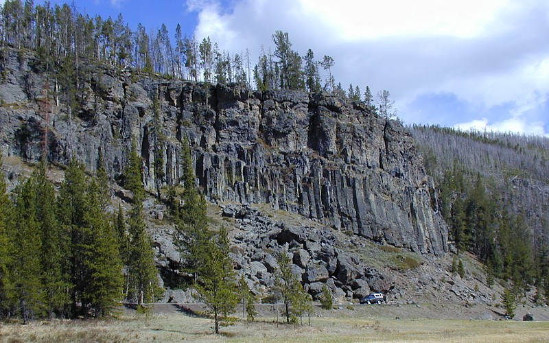 Photograph of Obsidian Cliff